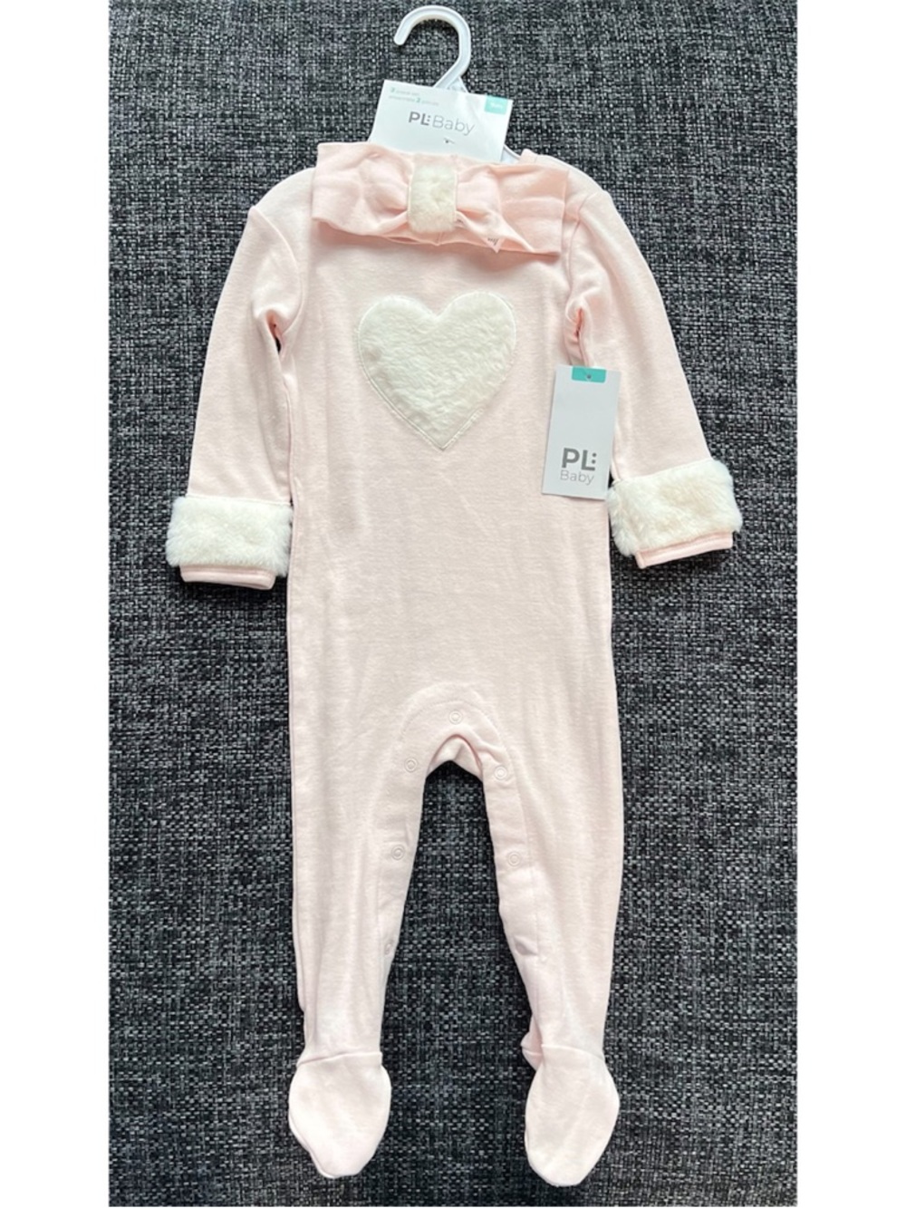 NWT PL Baby Footie and Headband Set Size 9 Months
